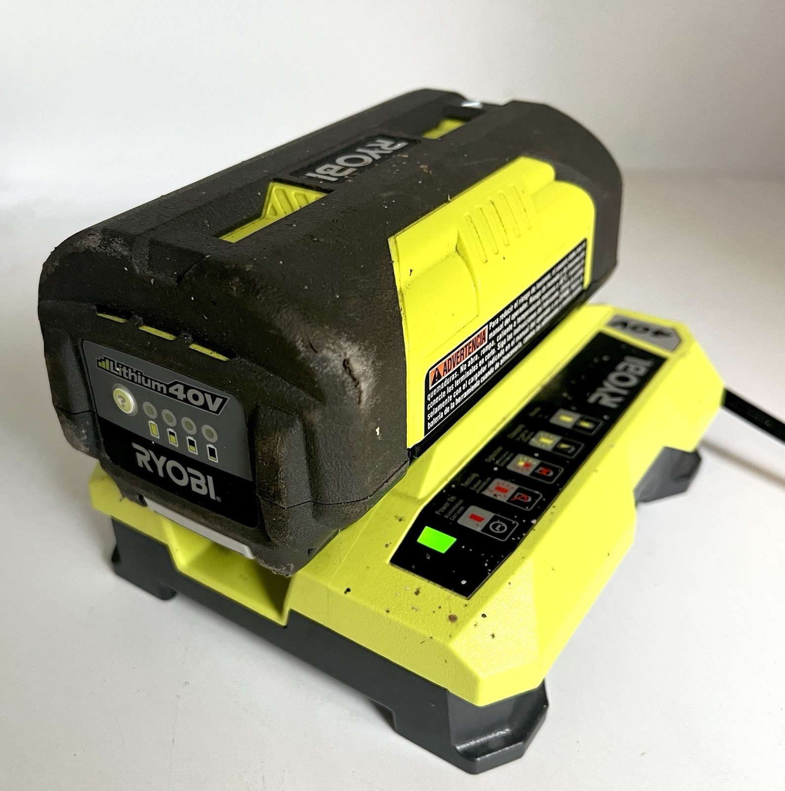 RYOBI Charger 40V OP401 with OP4026 40V Lithium Ion Battery ShipsFAST