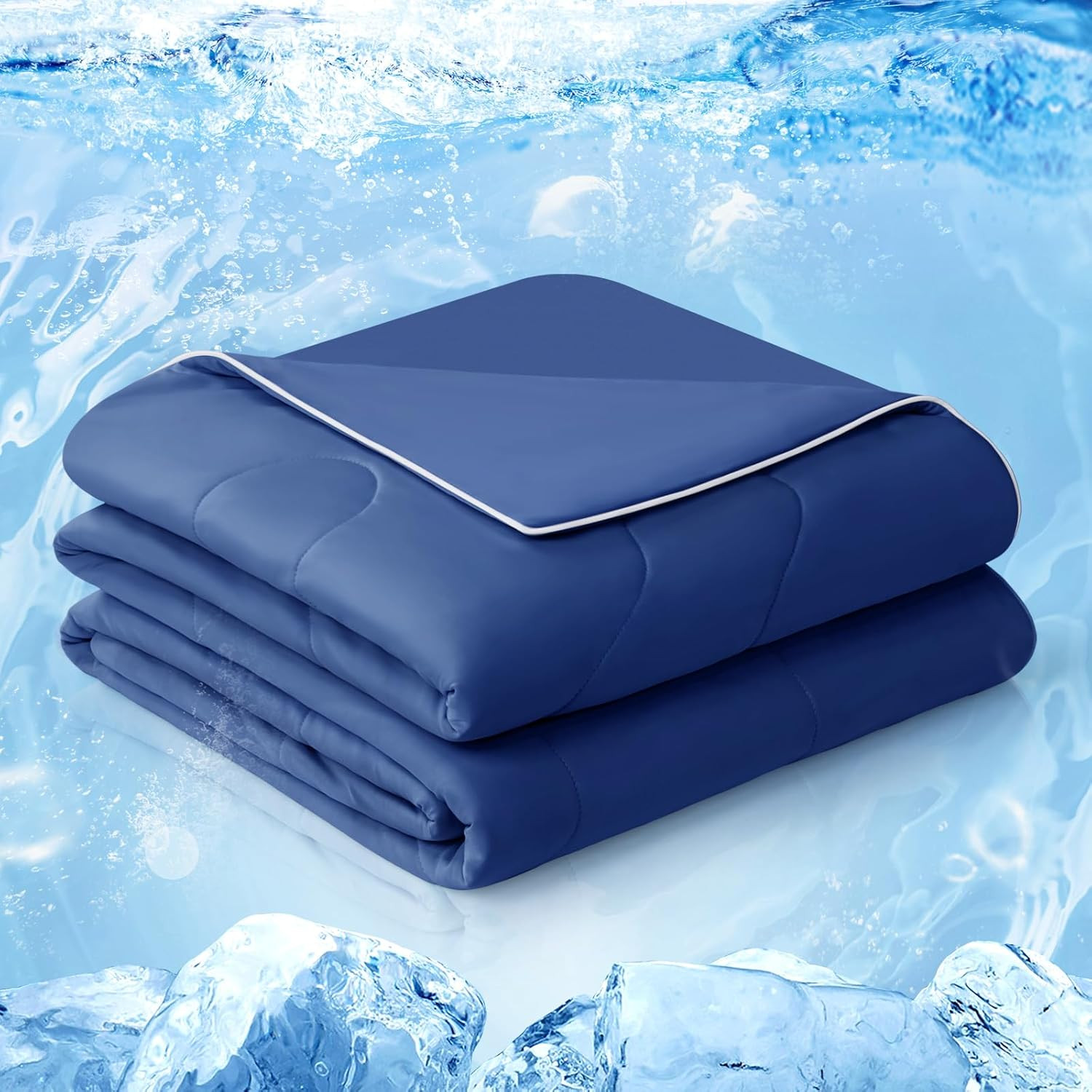 Cooling Comforter Queen, 2026 Cloud-Chill TECH | Q-MAX 0.45+, Double-Sided Cool