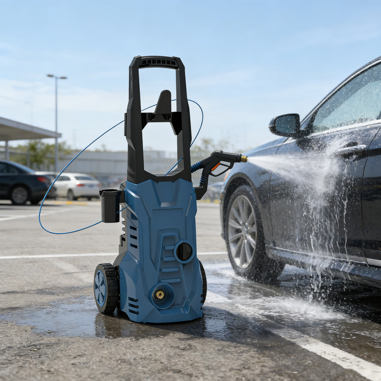 Electric Pressure Washer 5000PSI Max 3.0GPM Portable Power Washer 4 Quick Nozzle
