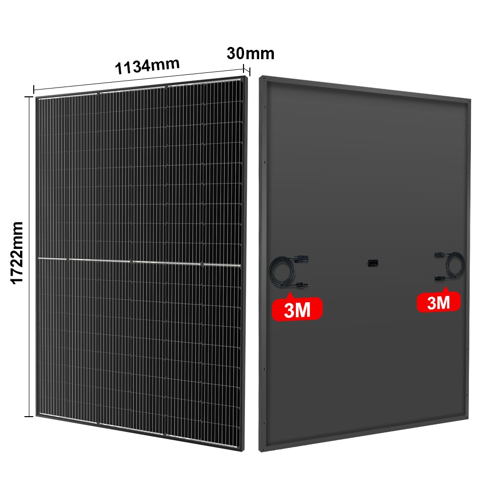 Dokio 400W-4000W N-type Mono Rigid Big High Power Solar Panel PV moudle for Roof