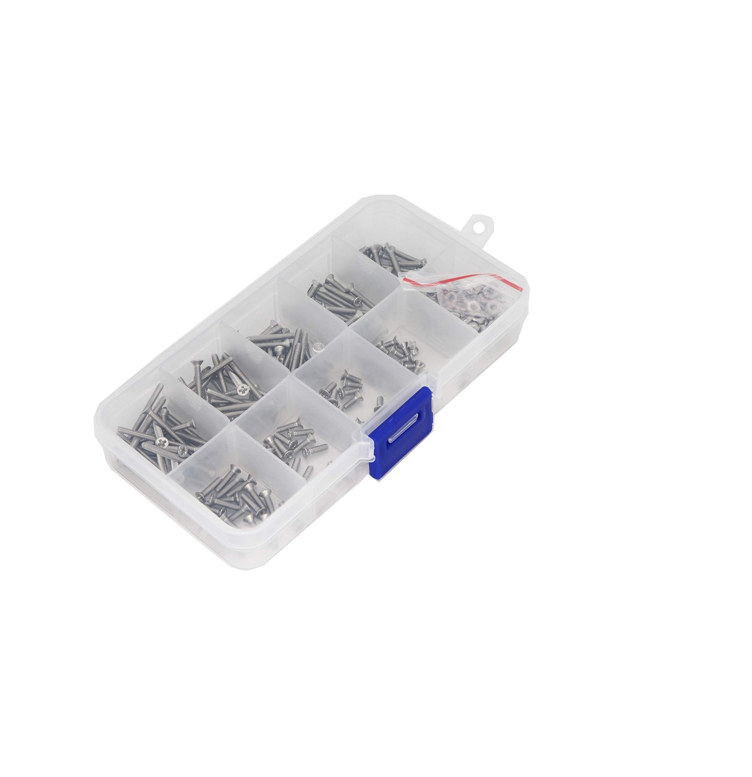 280pcs 2-56 Flat Phillips Countersunk Head Machine Screws Hex Nuts Assortment…