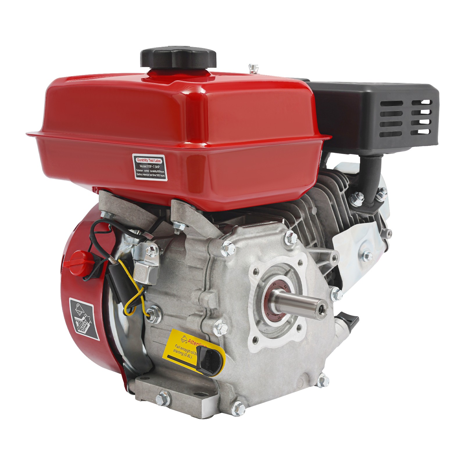 4-Stroke 7.5HP Gasoline Engine Pull Start Gasoline Engine Single Cylinder Engine