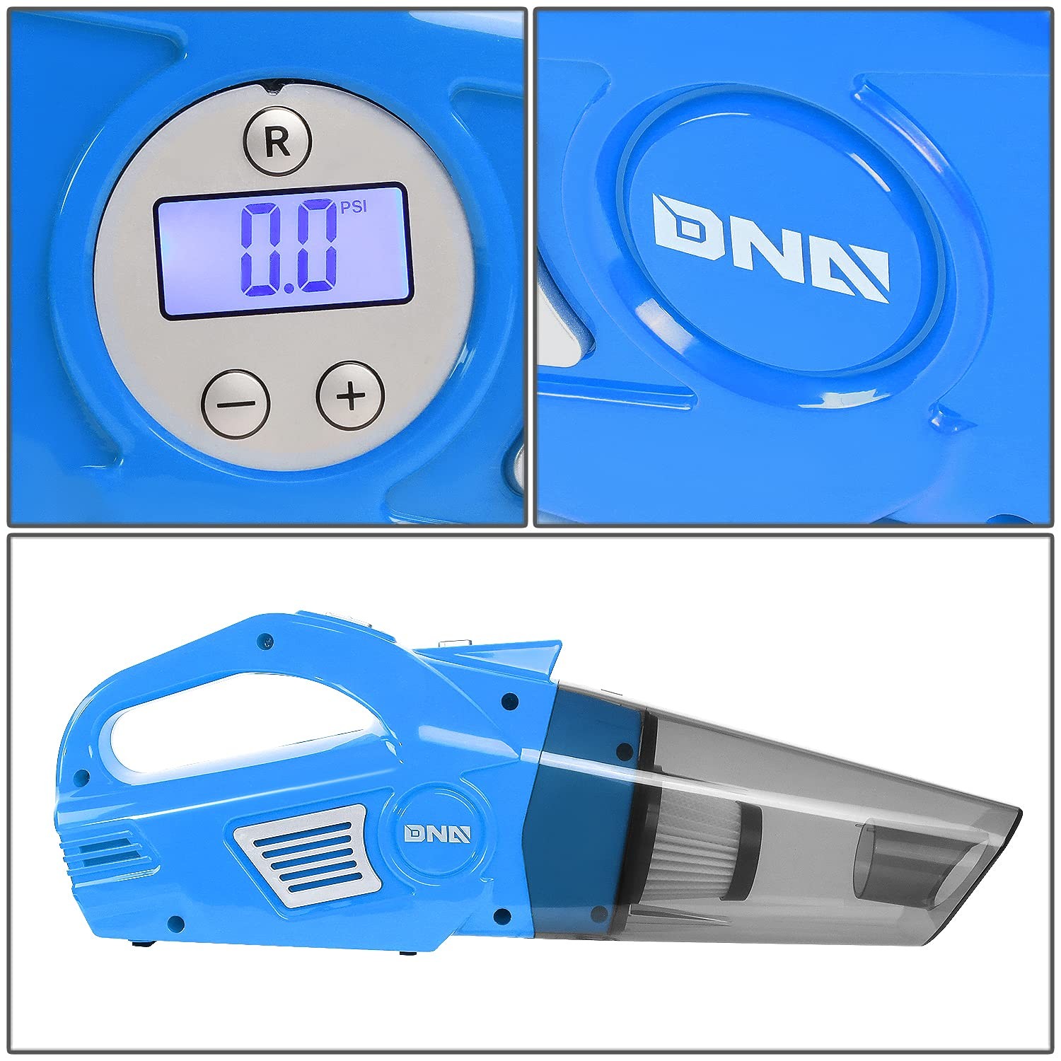 Dna Motoring Tools-00183 Portable Handheld High Power Mini Corded 2 In 1 Vacuum
