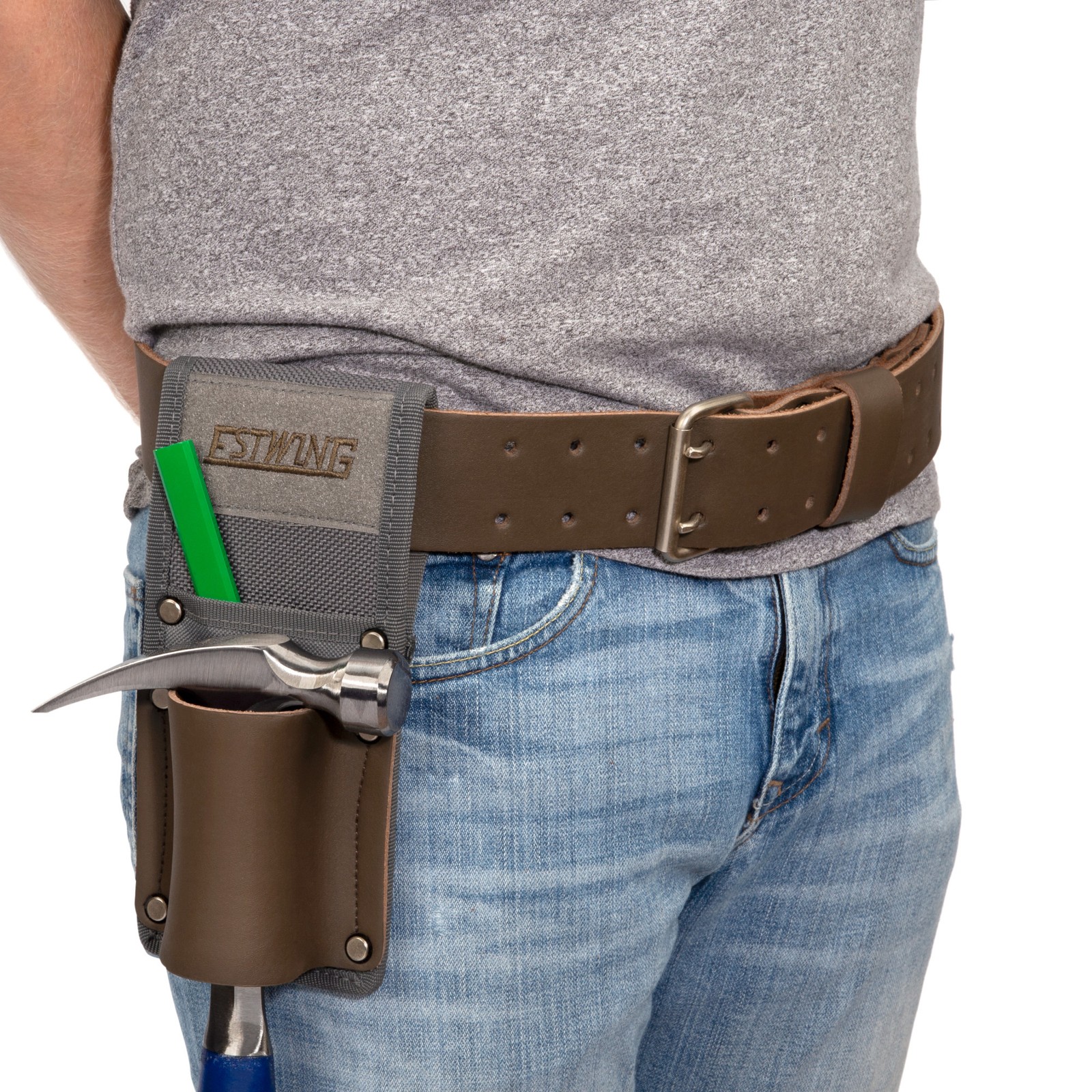 Estwing 2 in. Wide 100% Full Grain Leather Work Tool Belt 94756