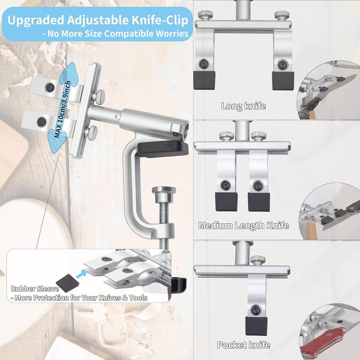 Knife Sharpening System, RX-009 Precision Knife Sharpener, 360° Flip Rotation,