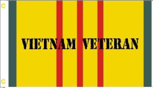 3X5 VIETNAM VETERAN YELLOW MILITARY SERVICE FLAG BANNER 100D W/ GROMMETS