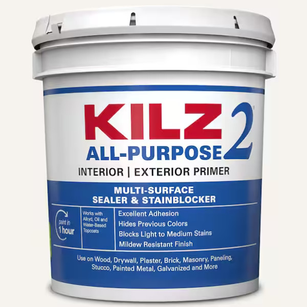 New !KILZ 2 ALL PURPOSE 2 gal. White Interior/Exterior Multi-Surface Primer