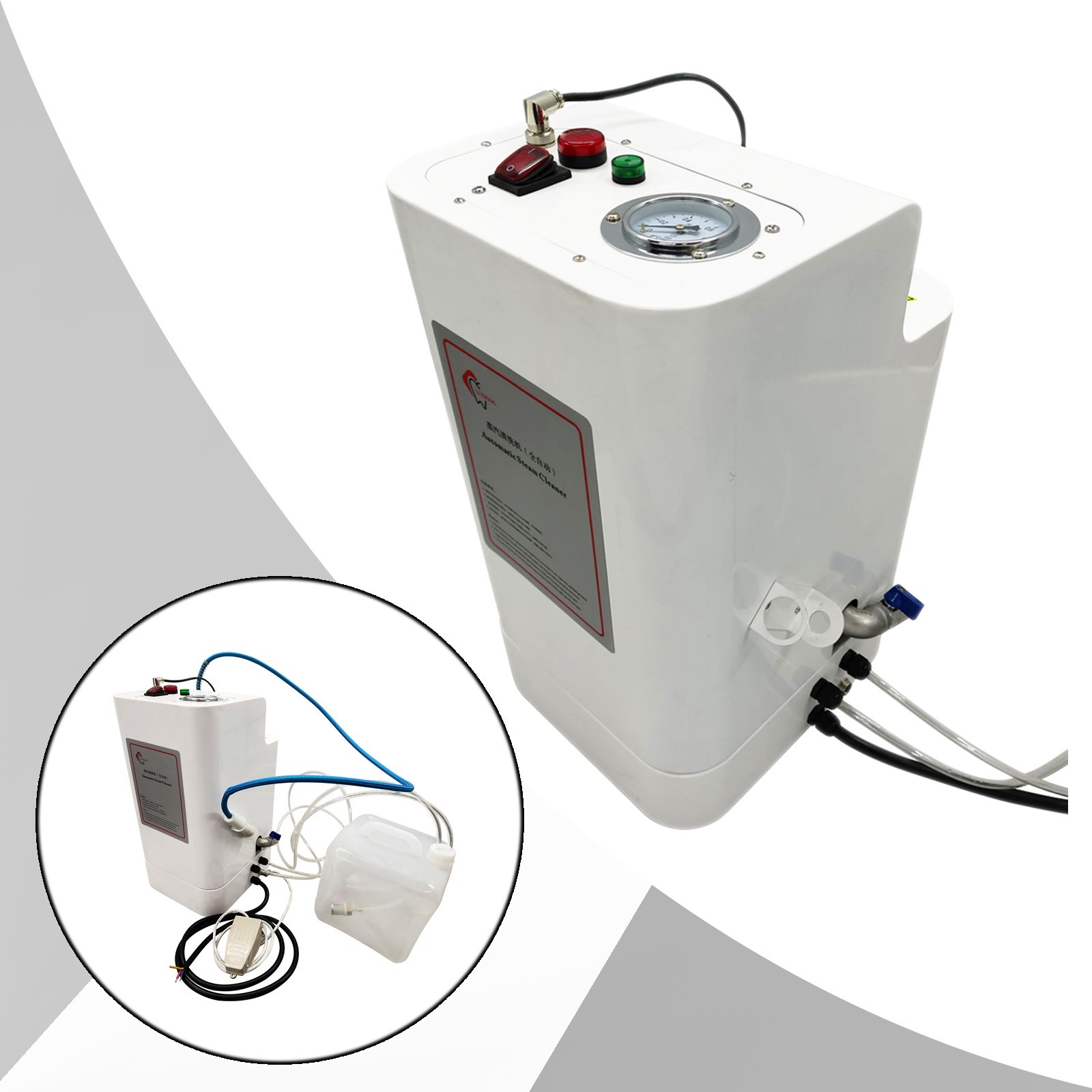Automatic Steam Cleaner (220V, 3000W, 0.4MPa, 120°C, 2.64gal Water Tank)