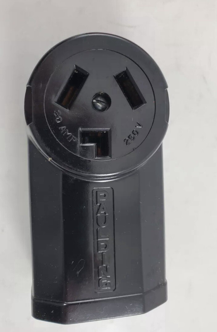 Lot Of 3 New Paulding Dryer Receptacle 1535 Surface Mounting 30 Amps 250 Volts