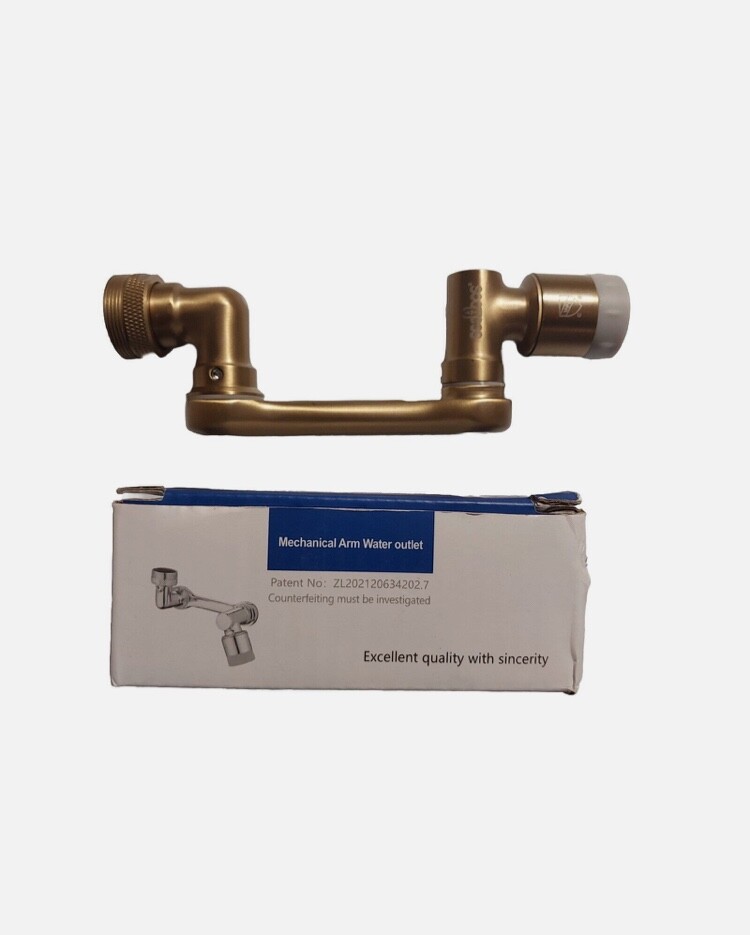 2x Mechanical Arm Water Outlet Universal Rotation 1080° Professional Manufacture