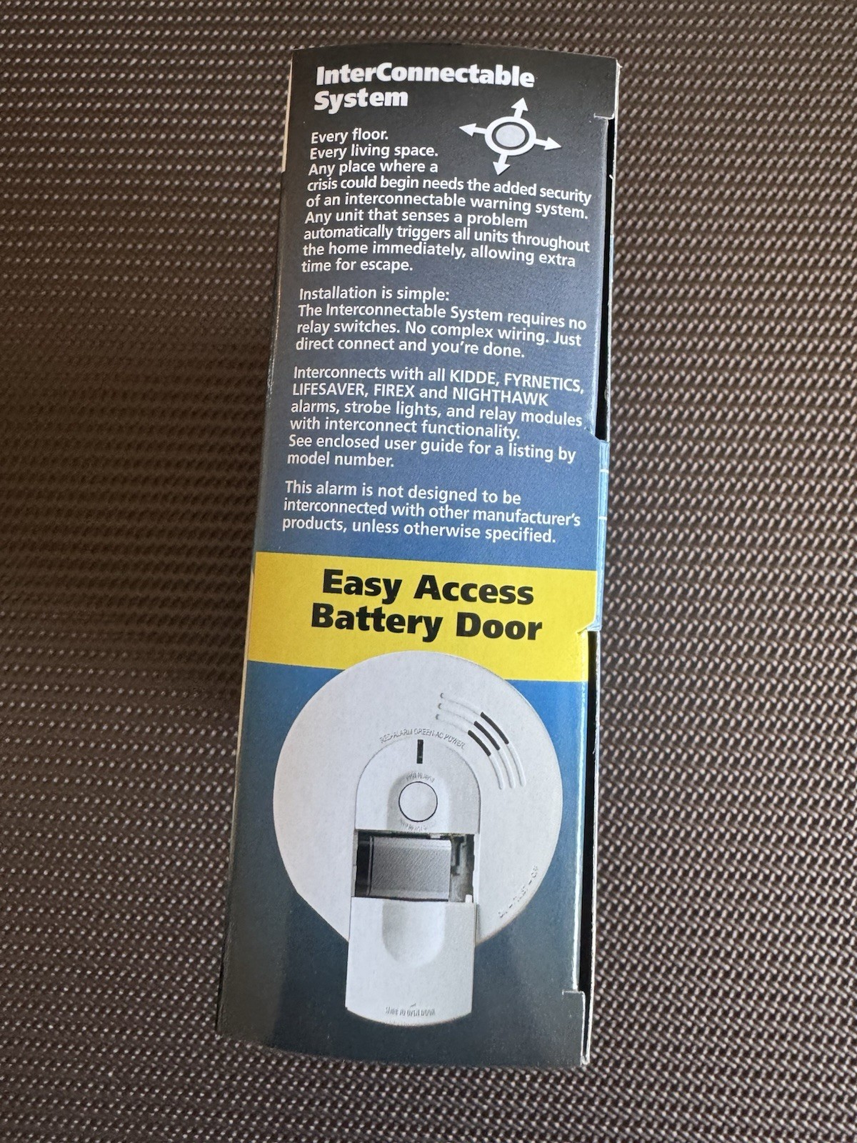 Kidde Firex Detector 120v Hardwired Smoke Alarm With 9V Battery BackUp I4618AC