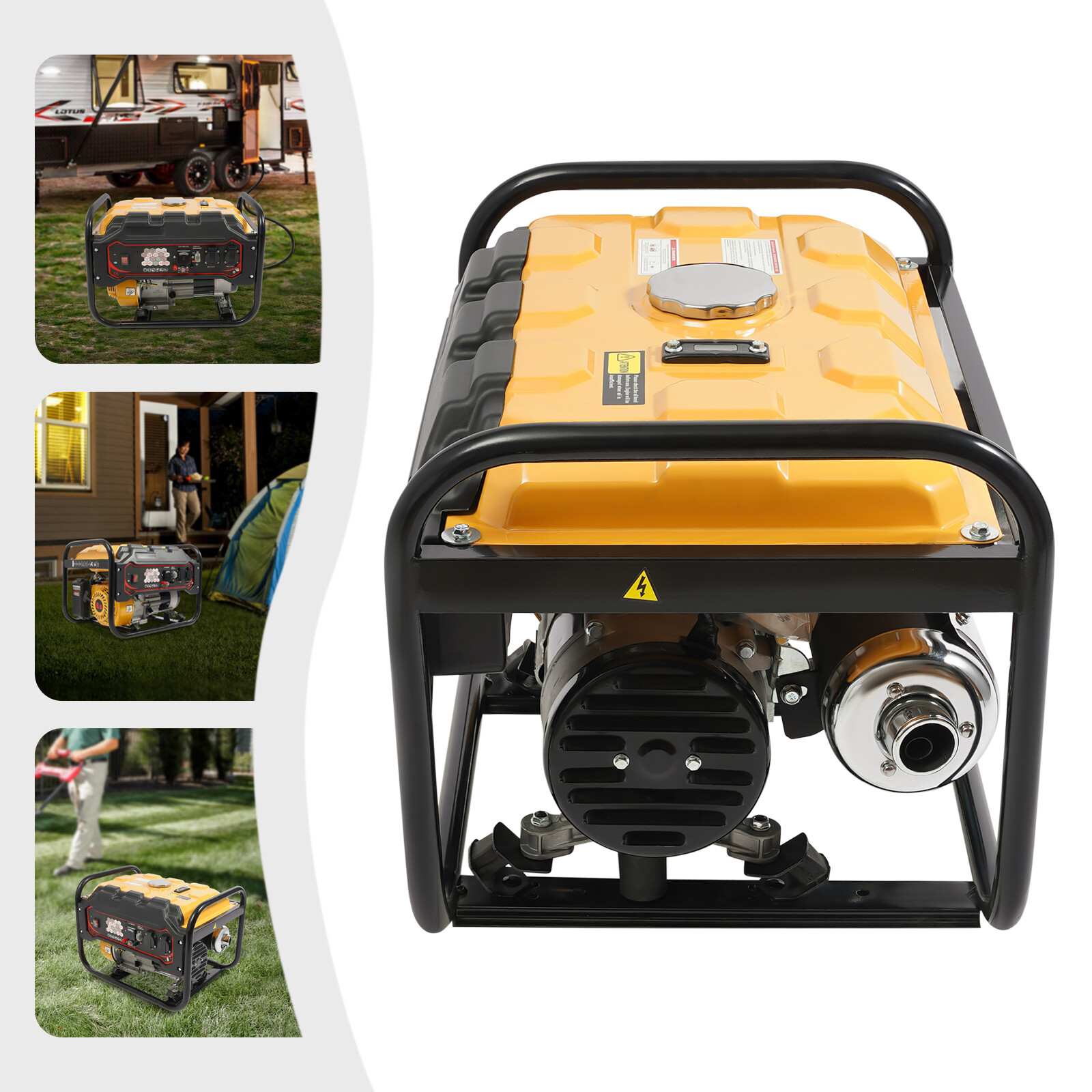220V 4-Stroke Gasoline Generator Single Cylinder Portable Power Generator 6.5HP