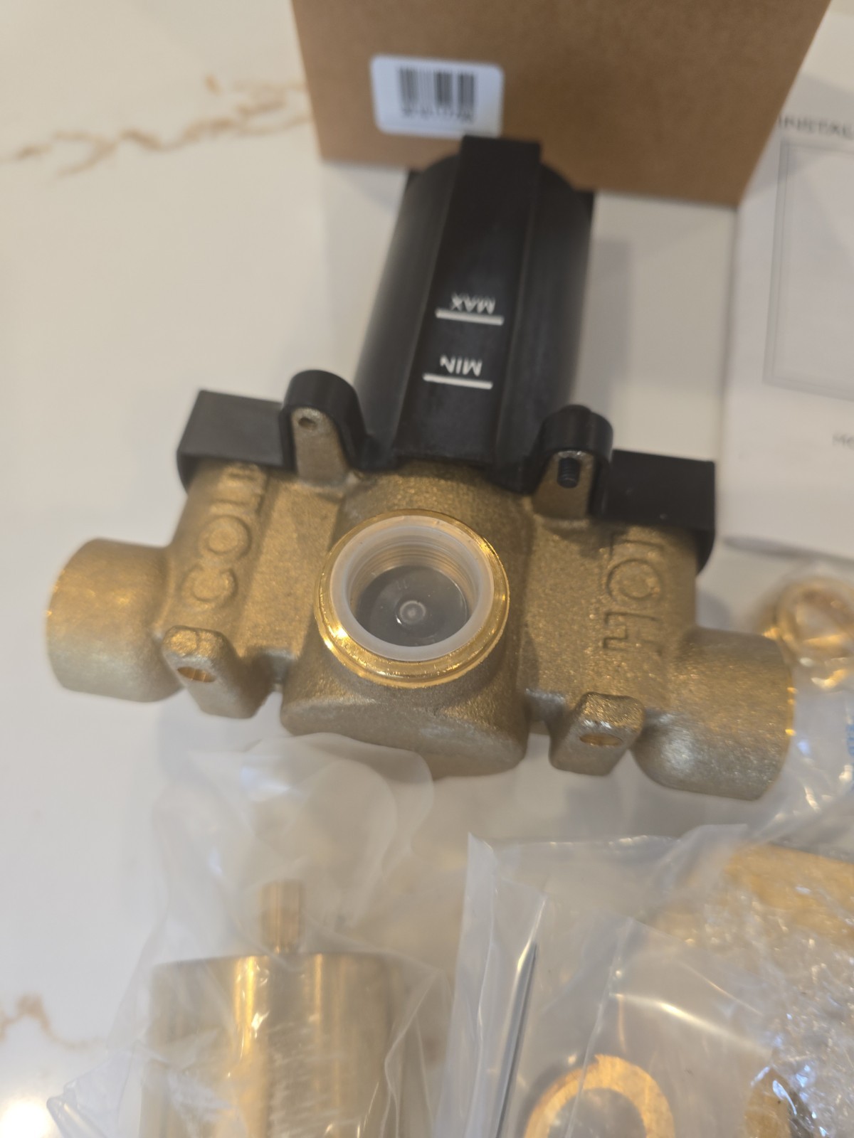 Restoration Hardware Lambeth Smooth Cross-Handle Thermostatic Shower Valve & Tri