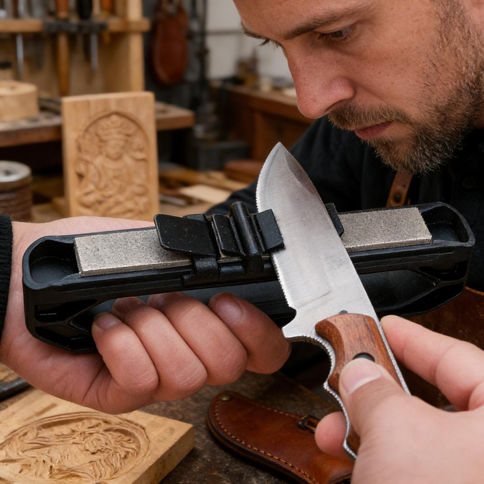 Handheld Pocket Knives Sharpener Angle Guided Outdoor Sharpening Supplies