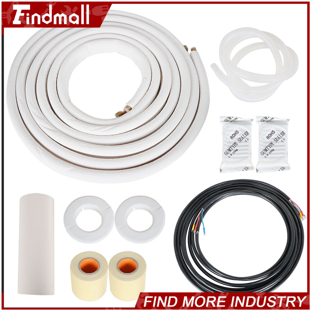 Findmall 1/4″ – 3/8″ Dia. Install Kit 25 Feet For Mini Split Heat Pump Systems