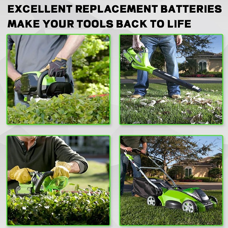 40V 10.0Ah For Greenworks G-MAX Lithium Battery 29472 29462 29252 22332 /Charger