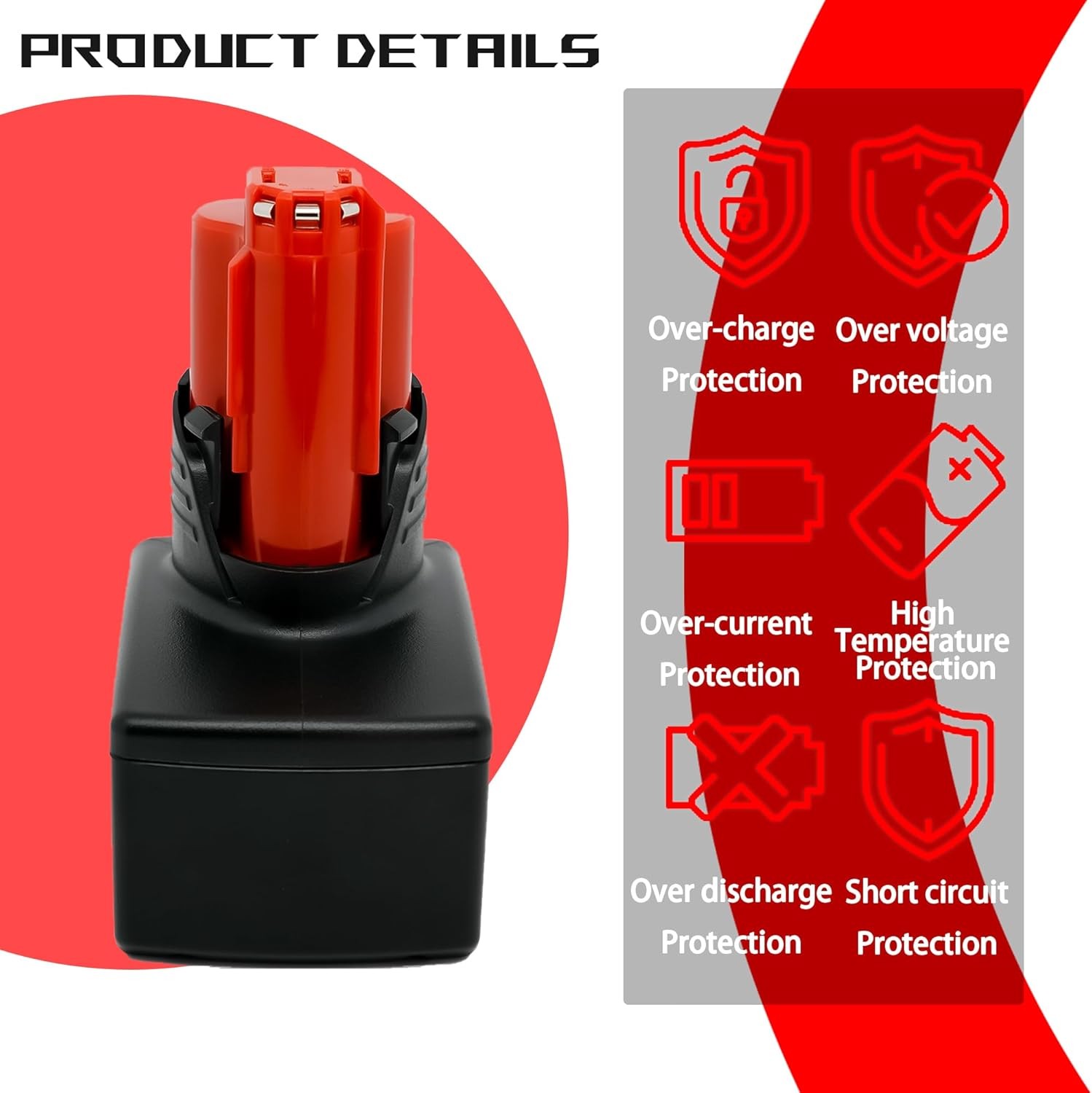 1-4X 5.0Ah 8.0Ah 9.0Ah Battery for Aeboren for M12 Lithium-ion 48-11-2460 NEW