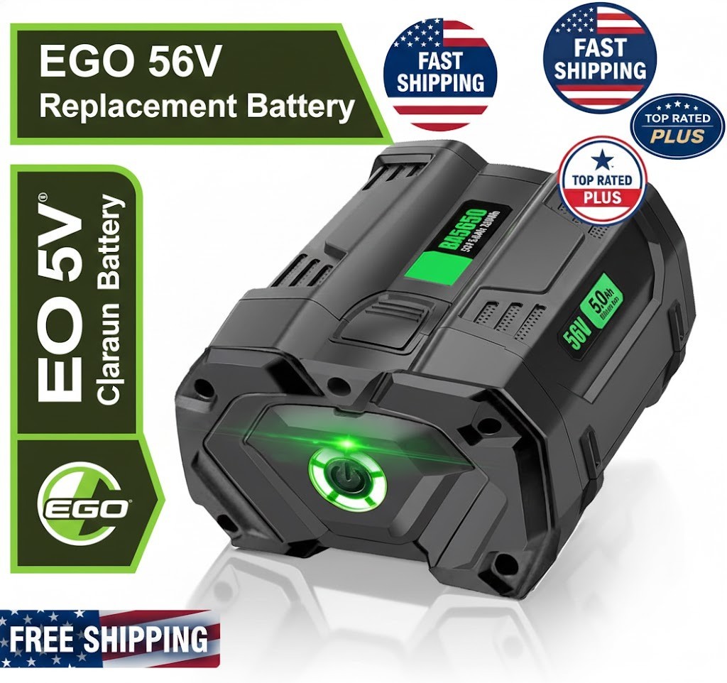 1-Pack 56V 5.0Ah For EGO 56Volt BA1400 POWER+ Lithium Ion Battery BA2800T BA2240