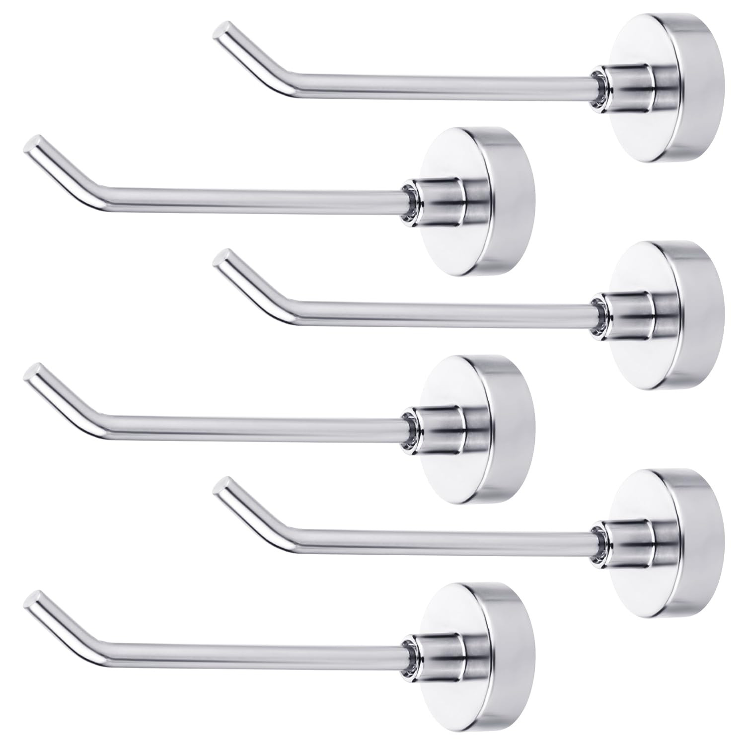 6Pcs Magnetic Hooks 1.7 Lb Heavy Duty Magnet Hooks 3 Inch Long Magnetic Hooks f