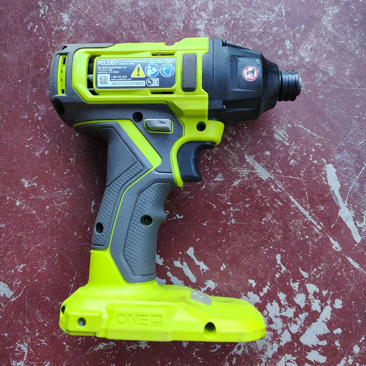 Ryobi PCL235 ONE+ 18V Cordless 1/4″ Impact Driver – TOOL ONLY