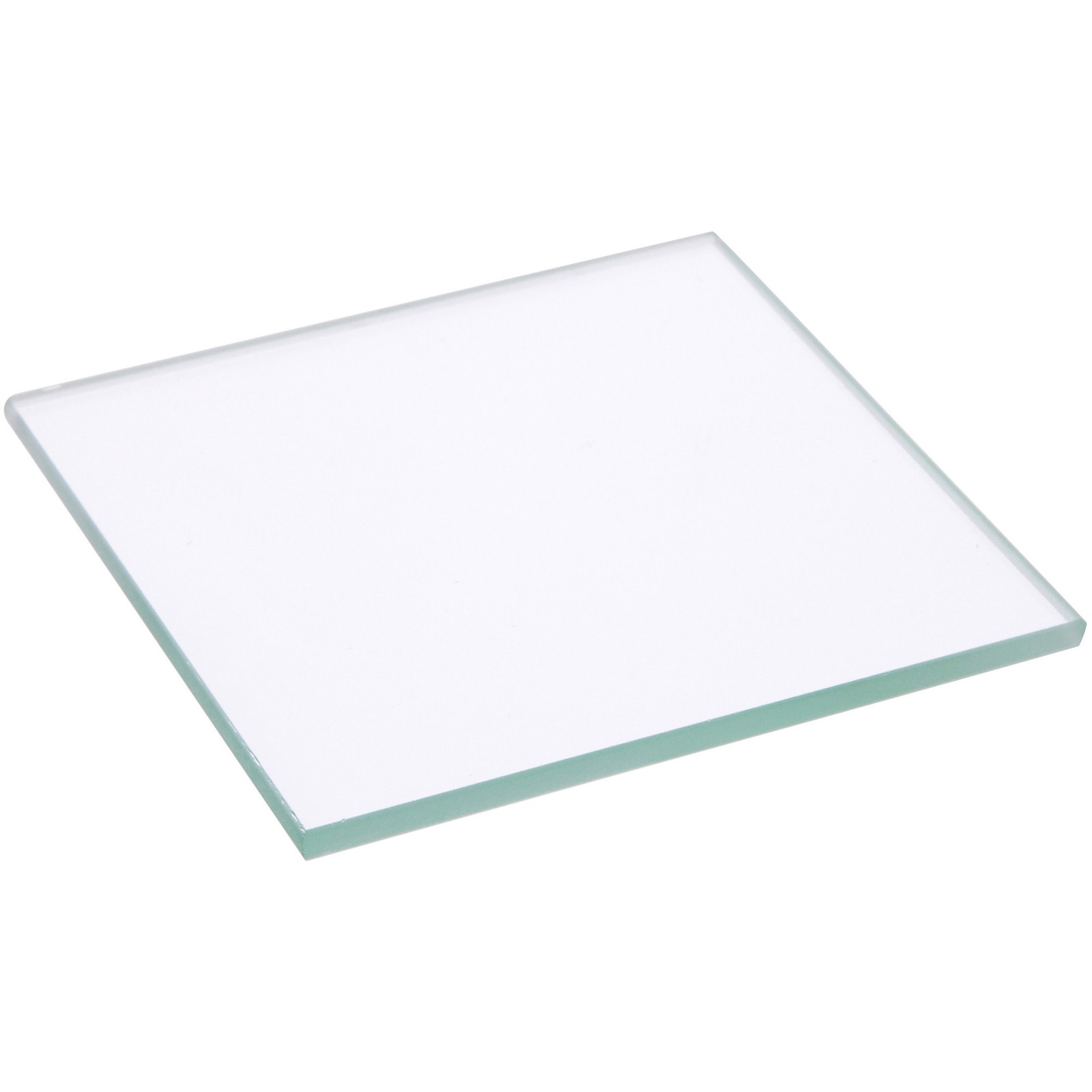 Plymor 2.5″ Square, 3mm Thick Non-Beveled Clear Glass