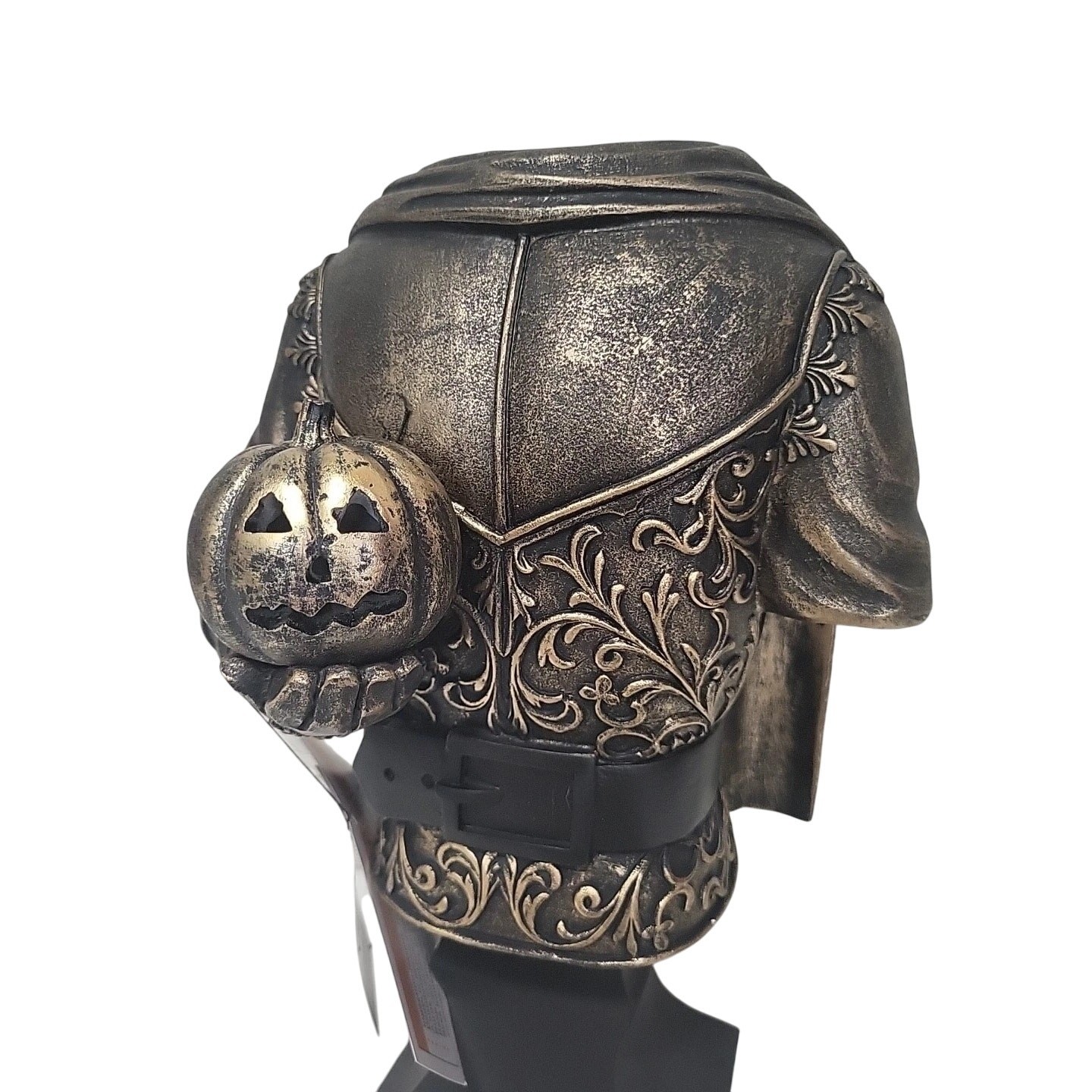 Halloween 14in LED Bronze Headless Knight Bust Light Up Spooky Night Decor New