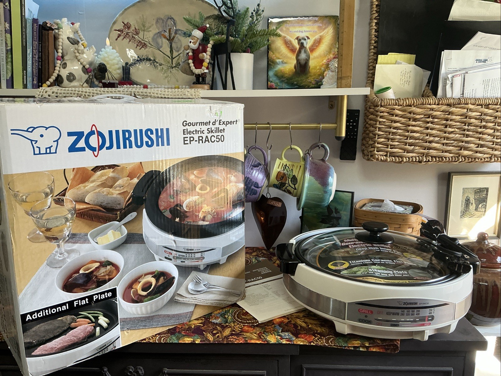 Zojirushi EP-RAC50 Gourmet d’Expert 1350-Watt Electric Skillet Steamer In Box