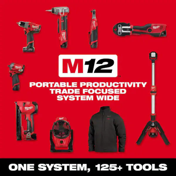 Milwaukee 2457-20 M12 Cordless 3/8″ Sub-Compact 35 ft-Lbs 250 RPM Ratchet w/ Var