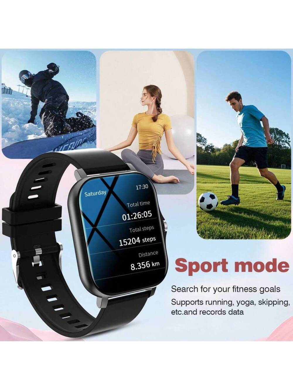 New 1.83 Inch Full Touch HD Fashion Smart Watch With (Dial, Answer) Wireless Cal