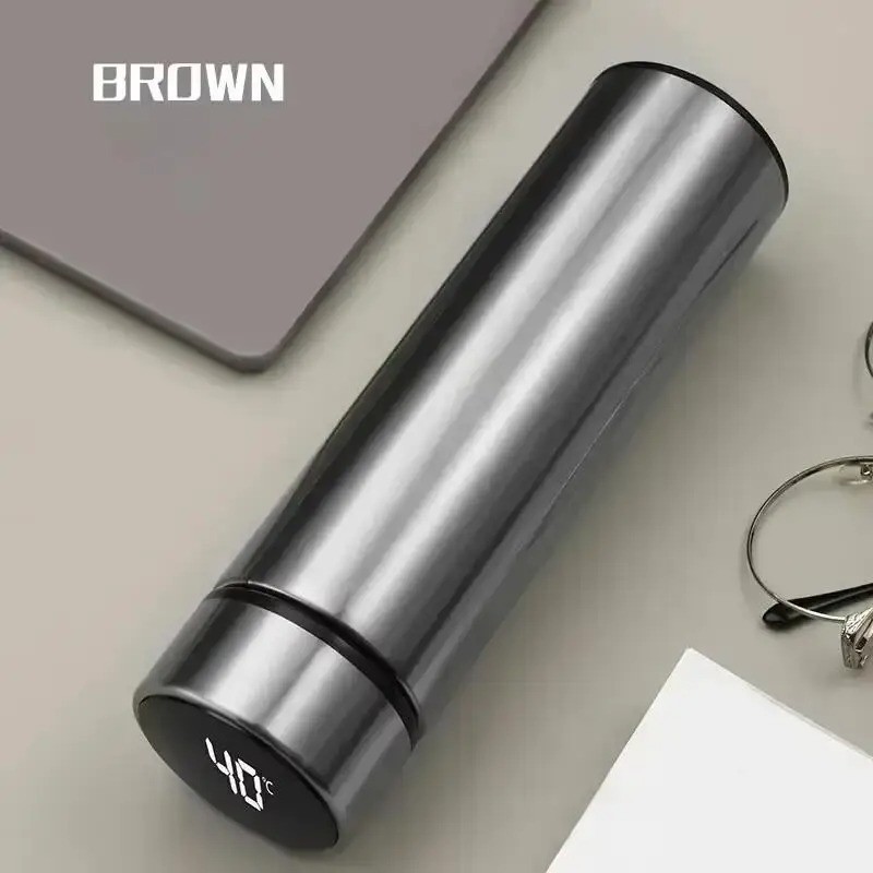 500ml Smart Thermos Bottle Stainless Steel Vacuum Flask LED Temperature Cup