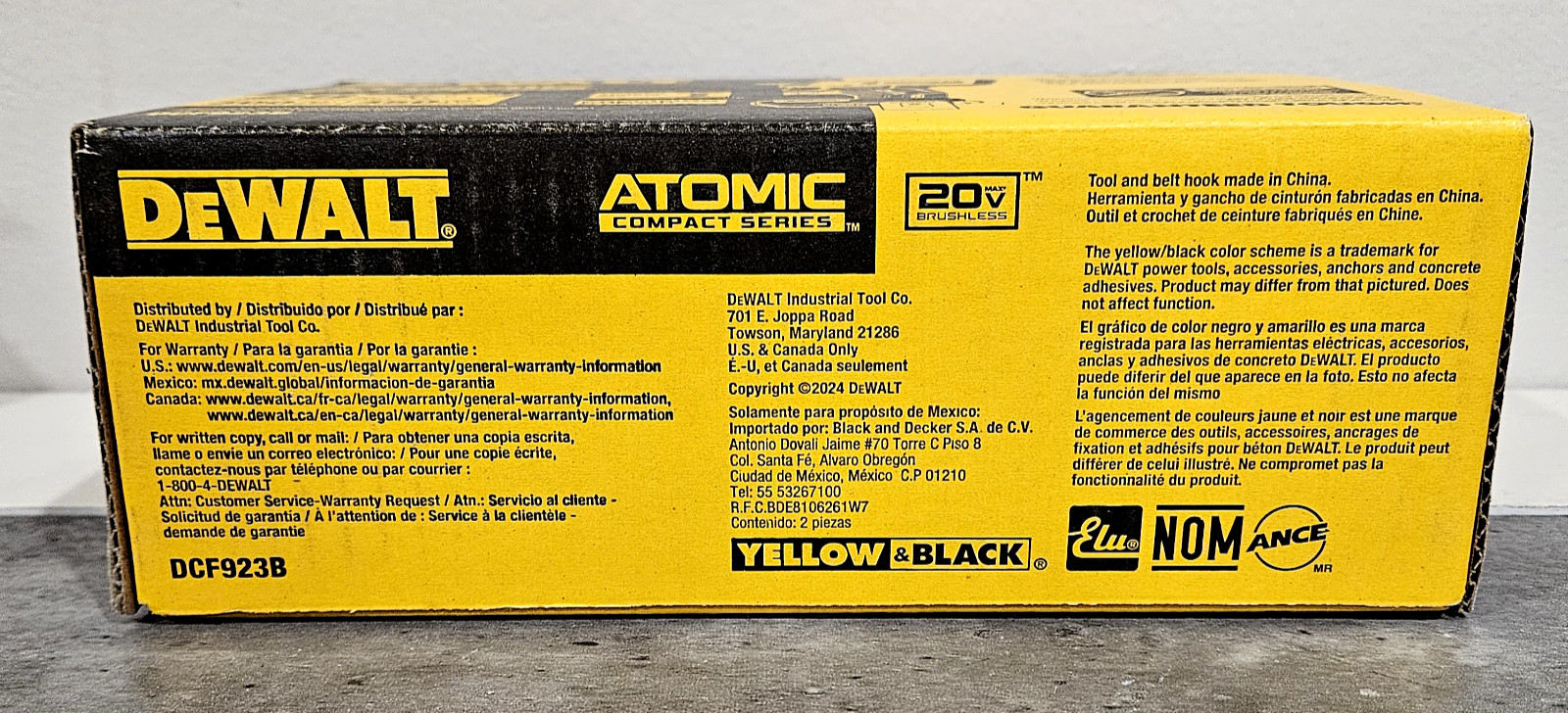 DeWalt 20 Volt Brushless 3/8″ Compact Impact Wrench with Hog Ring Anvil DCF923B