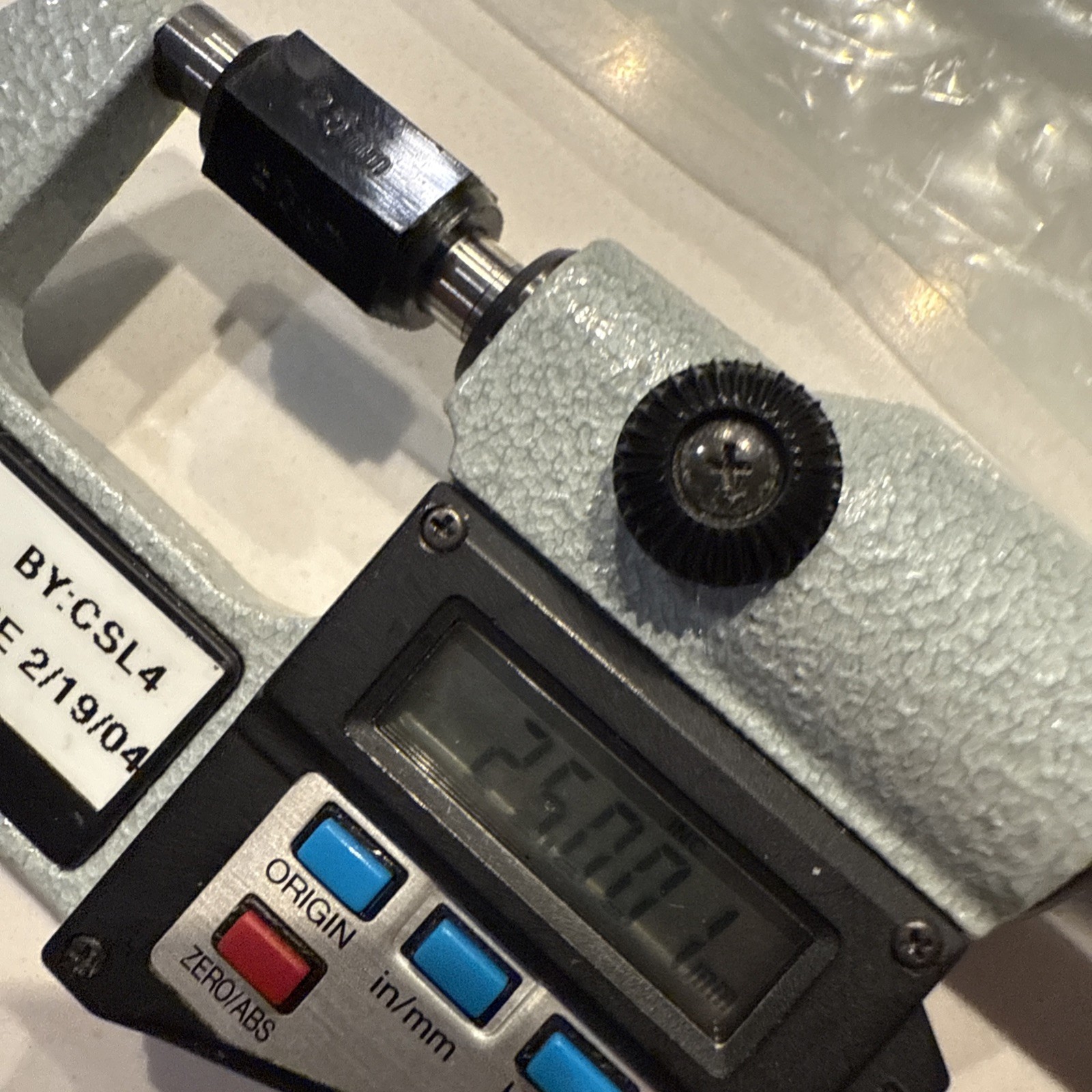 Mitutoyo 167-101 Series Setting Standard Bar 25mm Micrometer Rod – Used