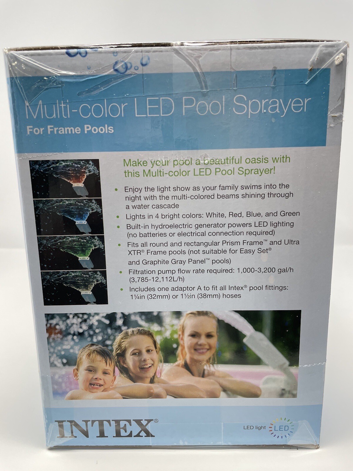 Intex MultiColor LED Pool Sprayer for Above Ground Swimming Pools