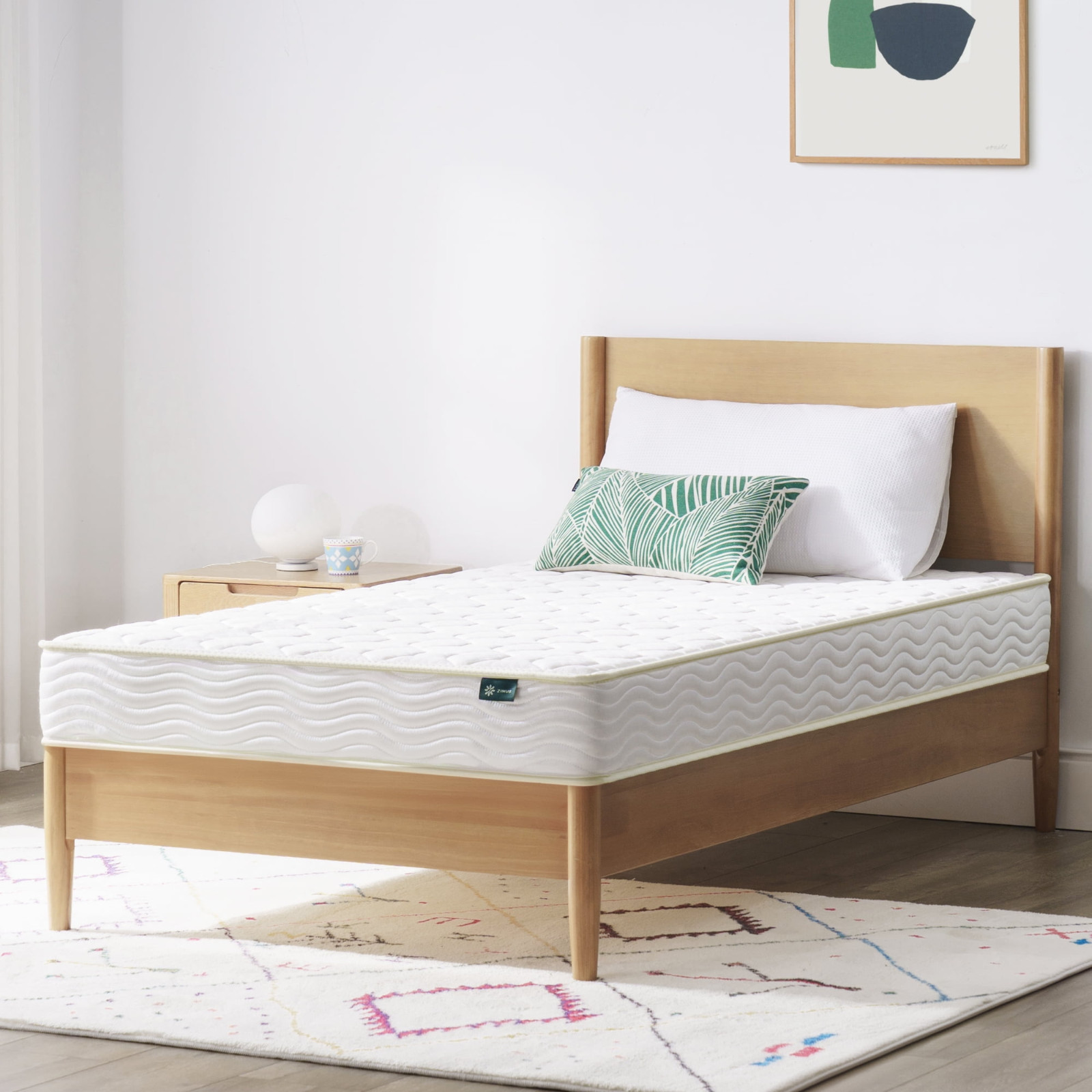 Zinus 6″ Core Comfort Tight Top Bonnell Innerspring Mattress, Twin-M116