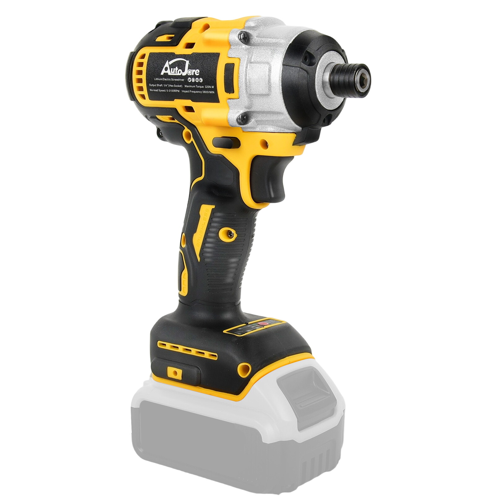 Brushless Cordless Impact Driver,for Dewalt 20V Max Battery,1/4″ Compact,2 Speed