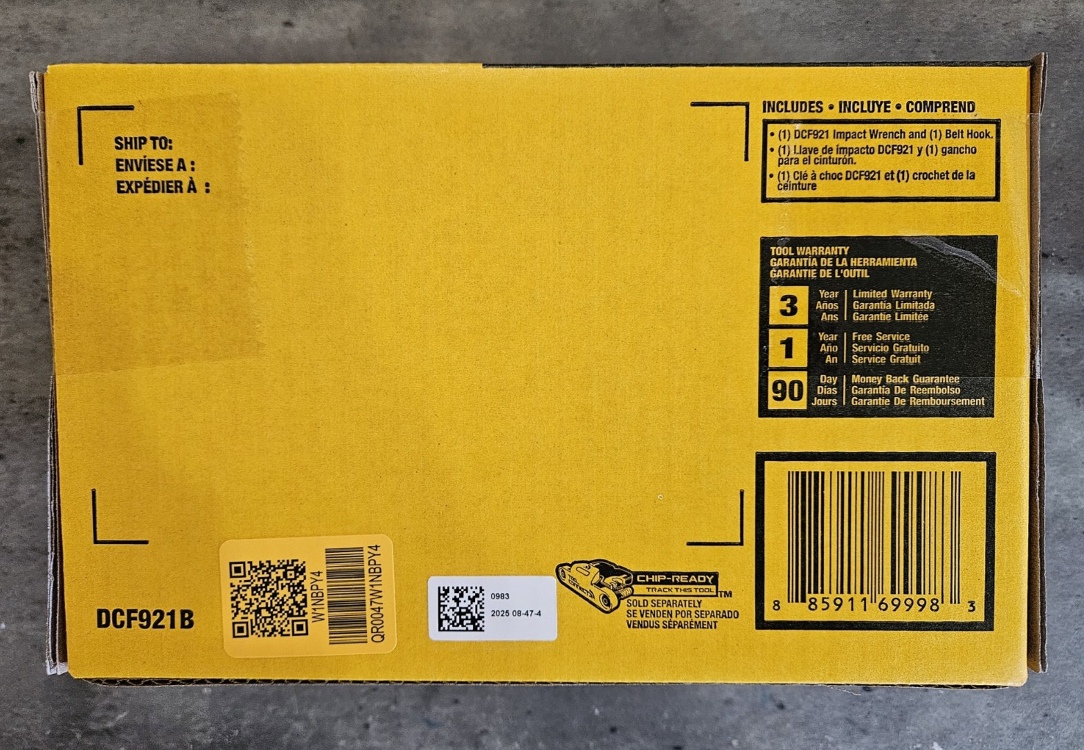 DeWALT 20V 1/2″ Compact Impact Wrench Brushless Atomic Hog Ring 20 Volt DCF921B