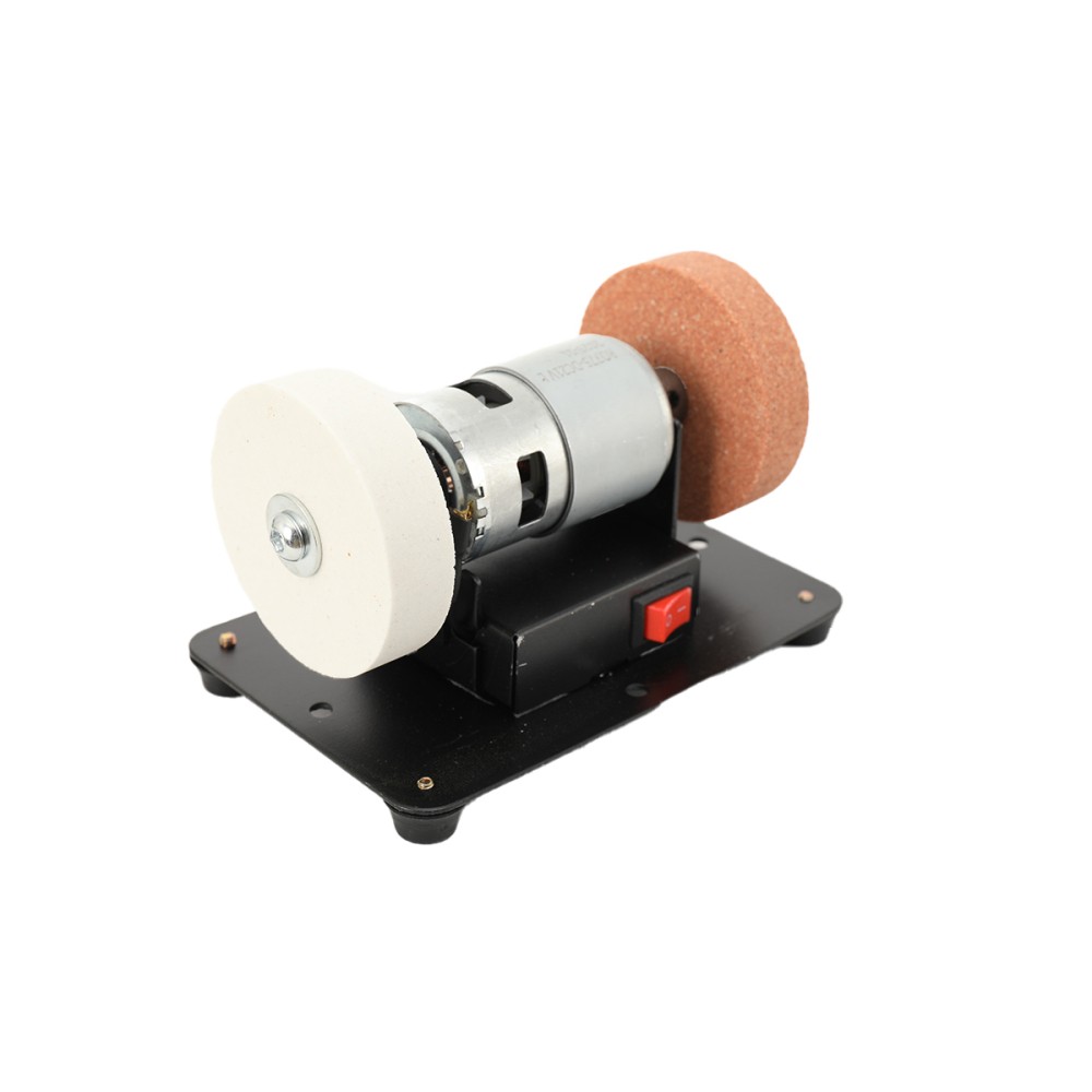 Mini Bench Grinder Buffer Polisher For Jewelry Wood Metal Electric Small Benchto