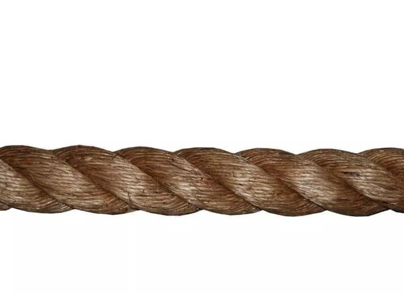 1-1/2 in. x 50 ft. Manila Twisted Rope Non-Locking Non-Wire Rope Brown