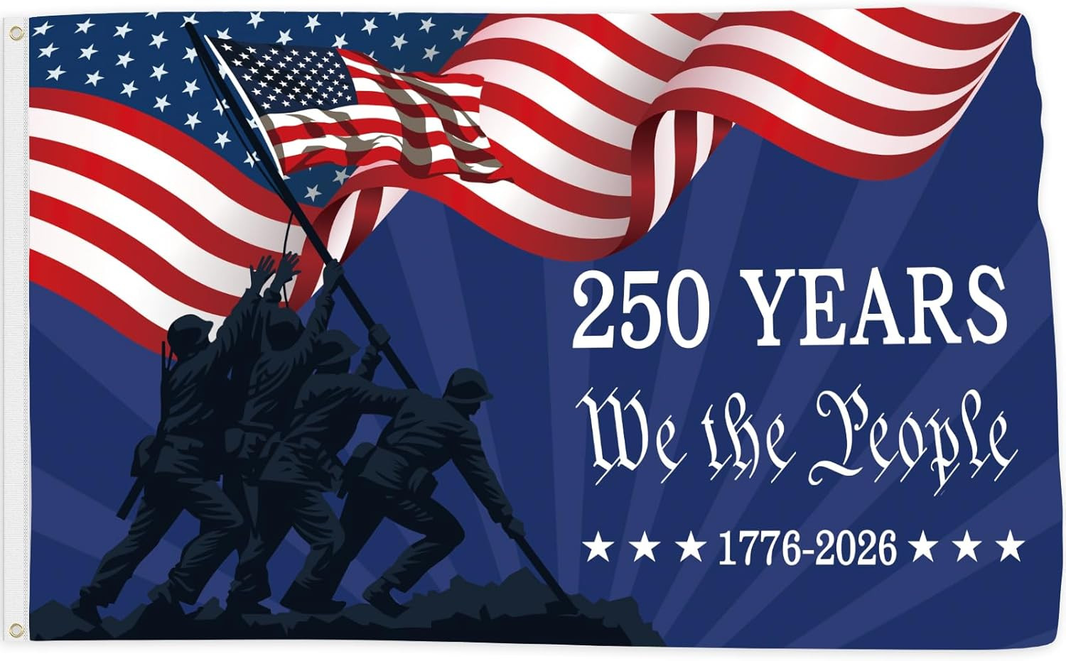 250 Anniversary Flag 3X5 Ft 250 Years Semiquincentennial We the People 1776-2026