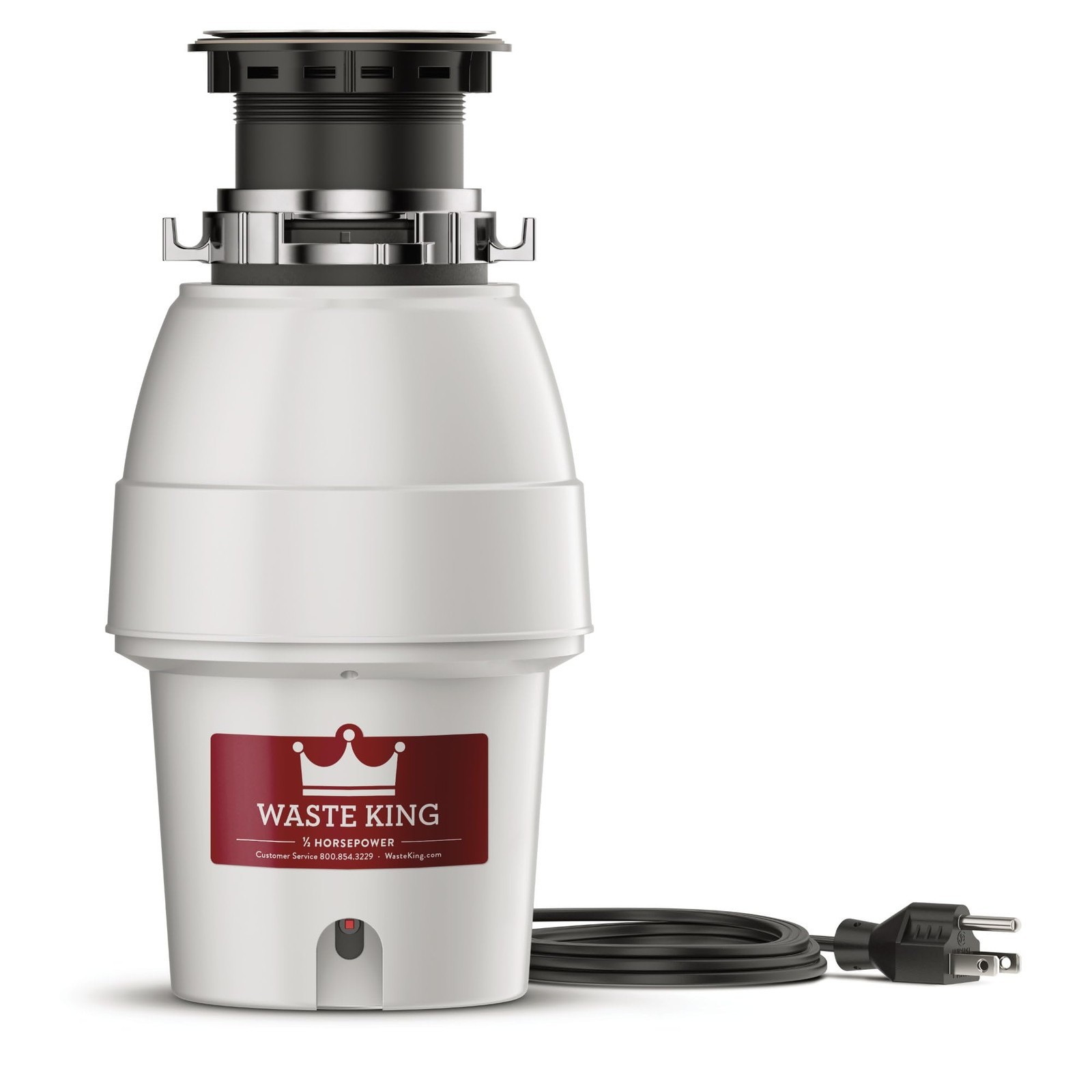 Waste King Legend Continuous Feed Garbage Disposal for Kitchen Sink 1/2HP L-2600