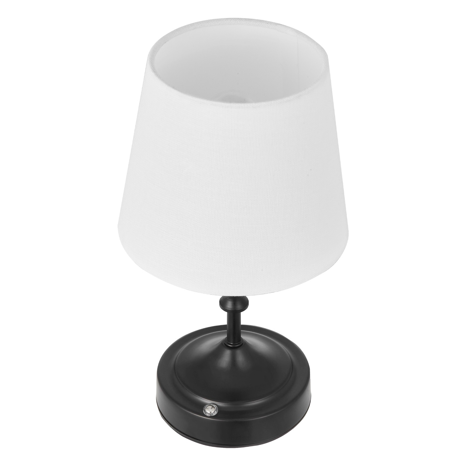 VEVOR Cordless Table Lamp Rechargeable Battery Small Desk Lamp Fabric Shade