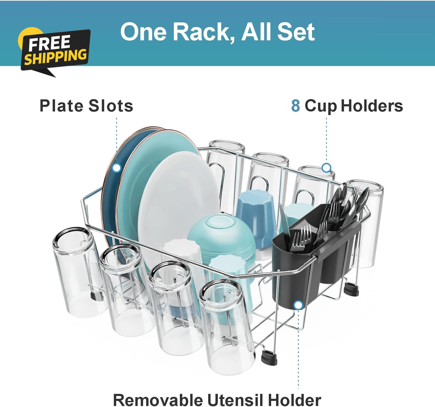 Small in Sink Dish Drying Rack – Stainless Steel Compact Dish Drainer