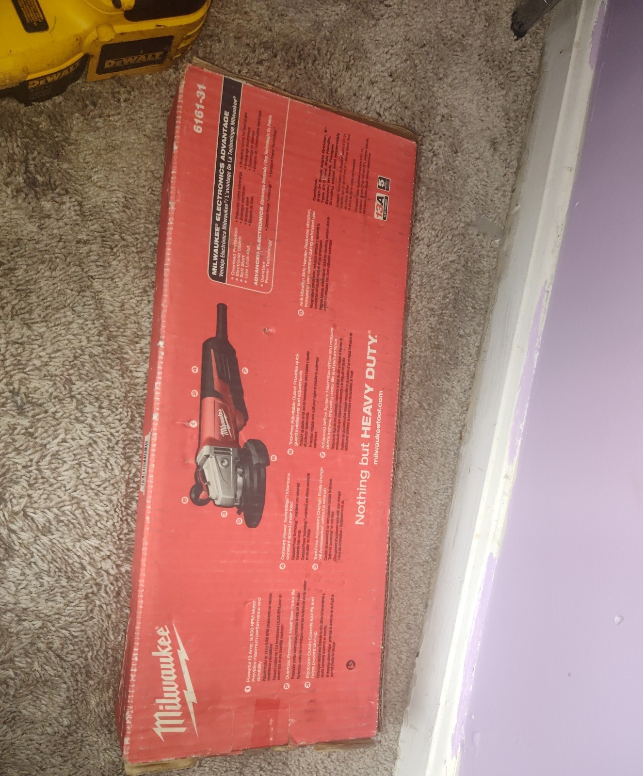 Milwaukee 6161-34 Angle Grinder Red Corded Electric Rotary/Circular Action