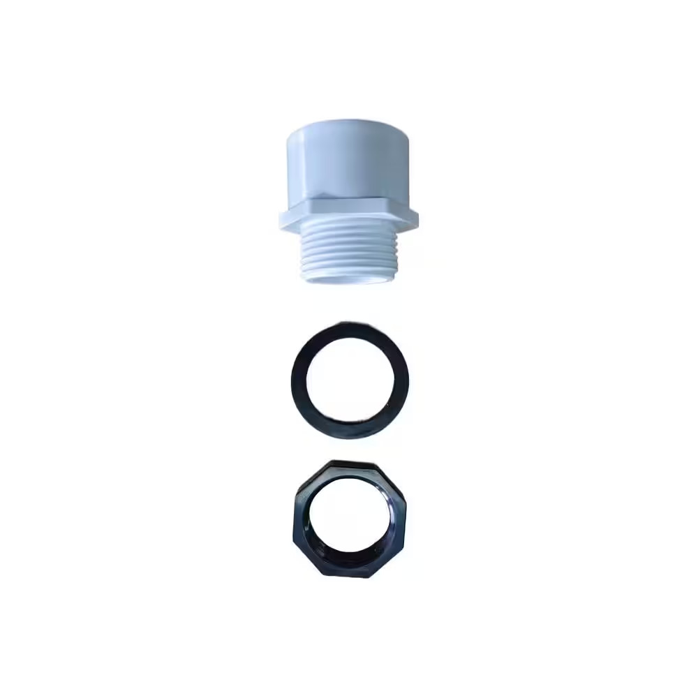 22 In. Aluminum round Water Heater Drain Pan with PVC Fitting