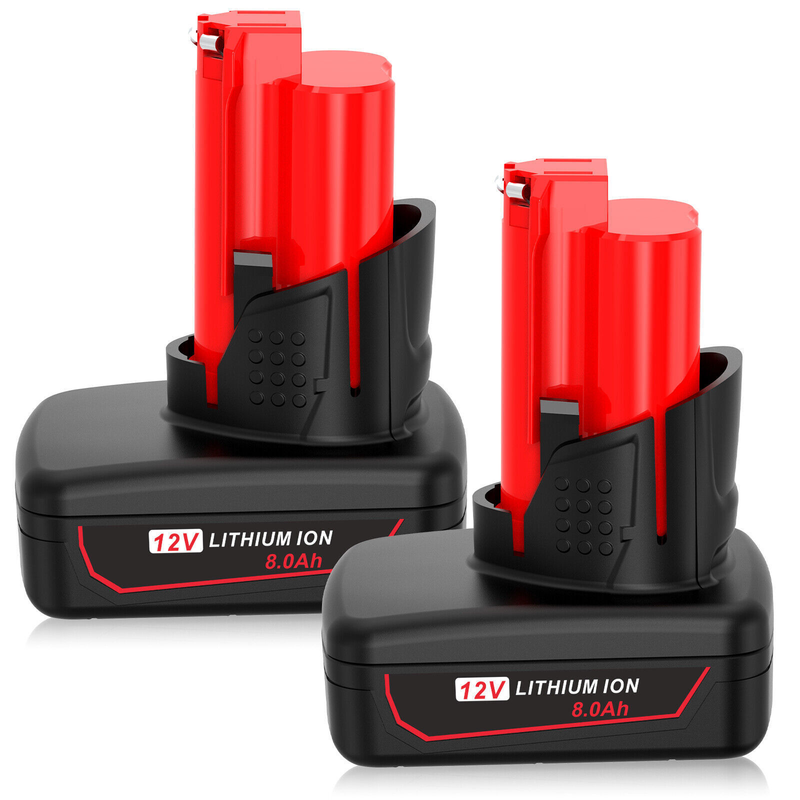 2Pack 8.0Ah Battery For Milwaukee for M12 LITHIUM Extended Capacity 48-11-2460