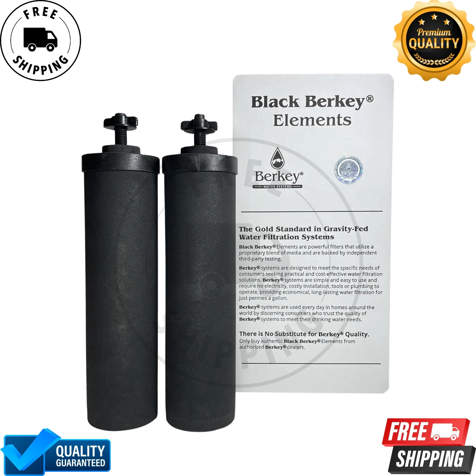 Berkey Black BB9-2 Water replacement Filters For Berkey Water System USA Stock