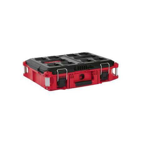 Milwaukee Tool 48-22-8424 Packout Tool Box, Black/Red, 22 In W X 16-1/4 In D X