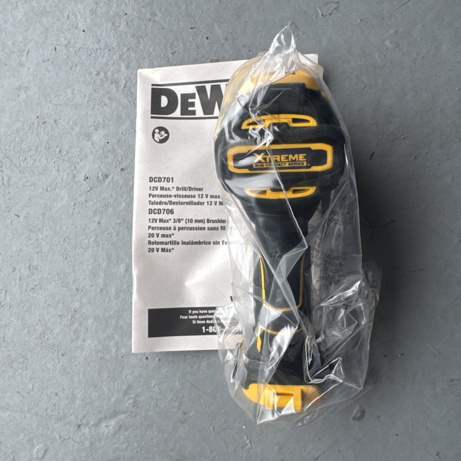 DEWALT DCD701 XTREME 12-VOLT 12V CORDLESS BRUSHLESS 3/8″ DRILL DRIVER – NEW!