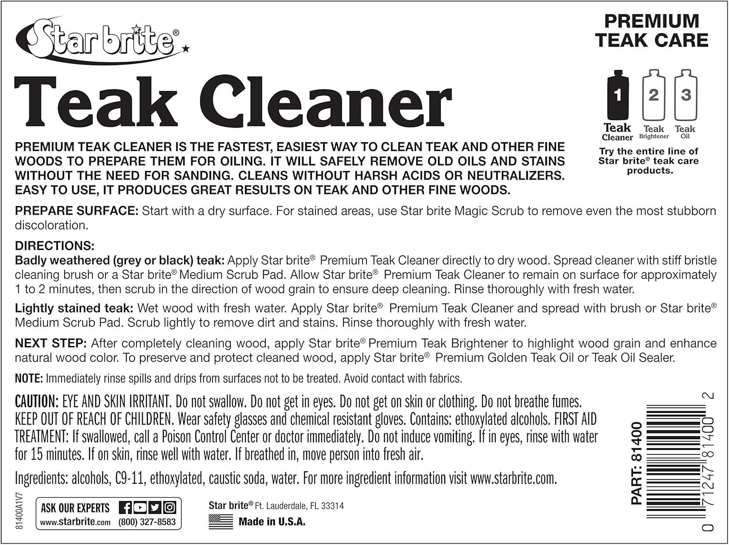 Teak Cleaner – Restore, Renew & Refresh Old Weathered Gray Teak Furniture & O…
