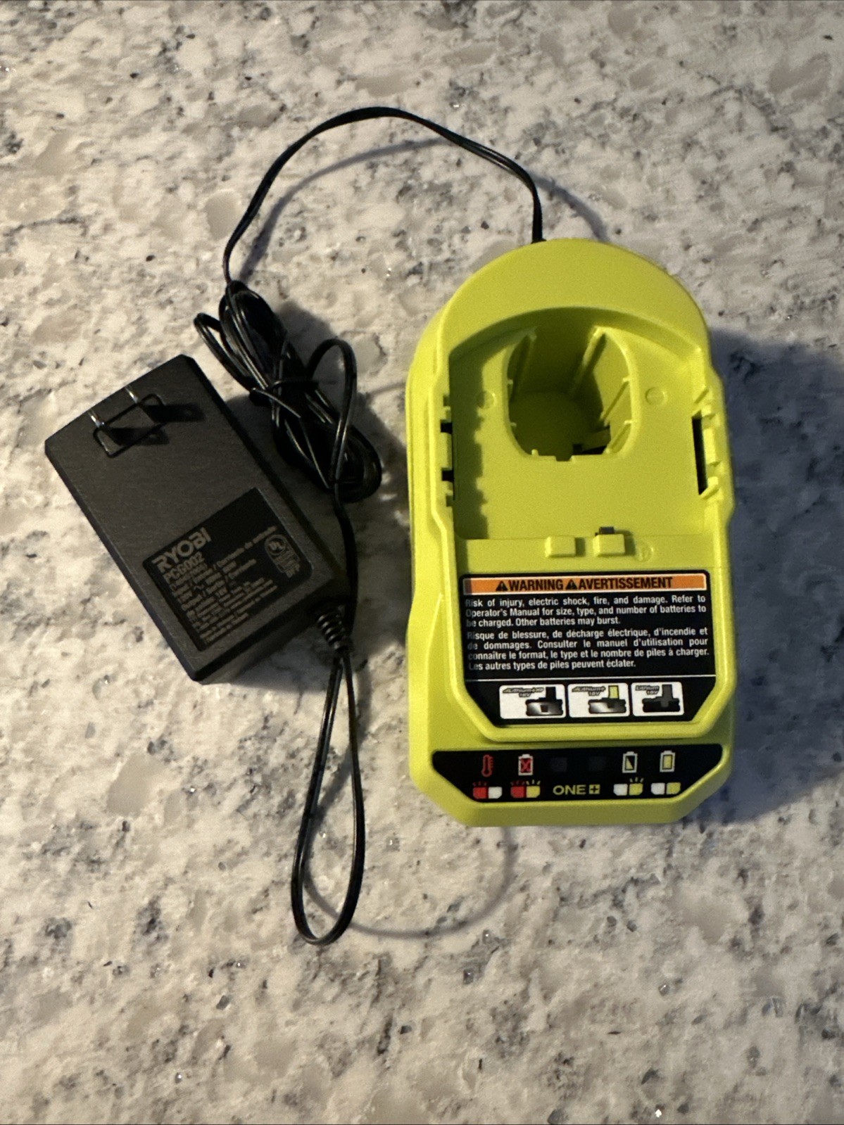 Ryobi PCG002 18V ONE+ Lithium-Ion FAST Battery Charger OEM